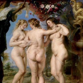 Detalle de Las Tres Gracias de Pedro Pablo Rubens